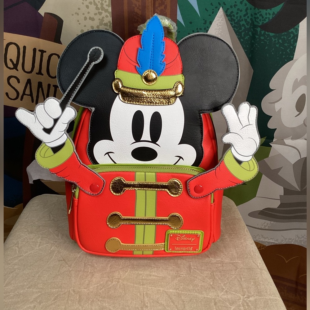 NWT Disney 2023 100 Years Mickey Mouse Leader Band Concert Backpack Loungefly